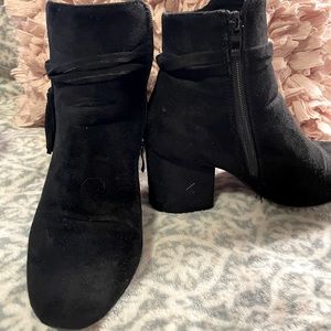 Black Suede Booties (6)